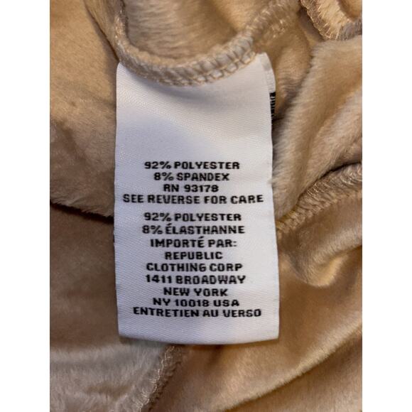 Magaschoni Womens Y2K Velour Creamy Beige Jacket Size XLFull Zip Track Hooded - Picture 4 of 8